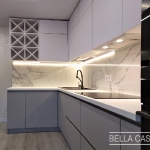 Кухня с фасадами Fenix NTM