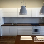 Кухня с фасадами из крашеного MDF