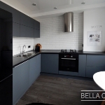 Кухня с фасадами Fenix NTM