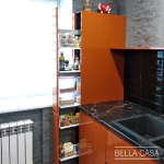 Кухня с фасадами из крашеного MDF