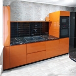 Кухня с фасадами из крашеного MDF