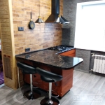 Кухня с фасадами из крашеного MDF