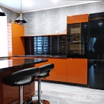 Кухня с фасадами из крашеного MDF