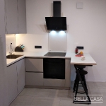 Кухня с фасадами Fenix NTM