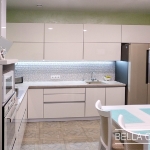 Кухня с фасадами акрила