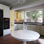 Кухня с фасадами из крашеного MDF