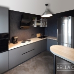 Кухня с фасадами Fenix NTM