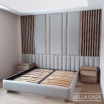 Кровать со стеновыми панелями