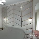 Кровать со стеновыми панелями