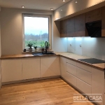 Кухня с фасадами из крашеного MDF