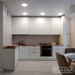 Кухня с фасадами из крашеного MDF