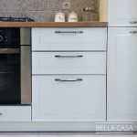 Кухня с фасадами из крашеного MDF