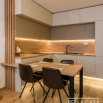 Кухня с фасадами из крашеного MDF