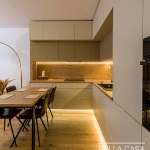 Кухня с фасадами из крашеного MDF