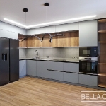 Кухня с фасадами из Fenix NTM