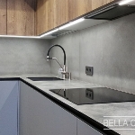 Кухня с фасадами из Fenix NTM