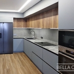 Кухня с фасадами из Fenix NTM