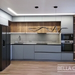 Кухня с фасадами из Fenix NTM