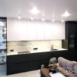 Кухня с фасадами из Fenix NTM и MDF