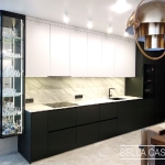 Кухня с фасадами из Fenix NTM и MDF