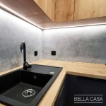 Кухня с фасадами Fenix NTM